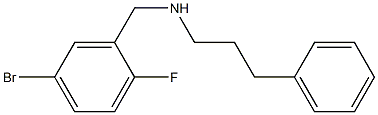 [(5-bromo-2-fluorophenyl)methyl](3-phenylpropyl)amine,,结构式