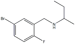 [(5-bromo-2-fluorophenyl)methyl](butan-2-yl)amine,,结构式