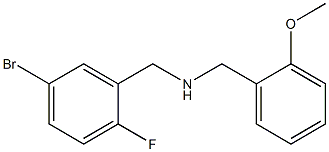 [(5-bromo-2-fluorophenyl)methyl][(2-methoxyphenyl)methyl]amine,,结构式