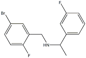 [(5-bromo-2-fluorophenyl)methyl][1-(3-fluorophenyl)ethyl]amine Structure