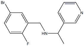 [(5-bromo-2-fluorophenyl)methyl][1-(pyridin-3-yl)ethyl]amine Struktur