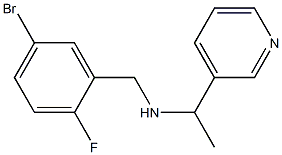 [(5-bromo-2-fluorophenyl)methyl][1-(pyridin-3-yl)ethyl]amine,,结构式