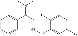 [(5-bromo-2-fluorophenyl)methyl][2-(dimethylamino)-2-phenylethyl]amine,,结构式