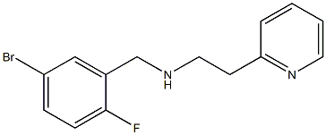 [(5-bromo-2-fluorophenyl)methyl][2-(pyridin-2-yl)ethyl]amine,,结构式
