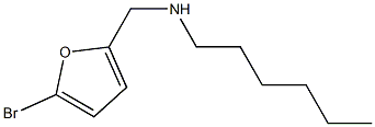 [(5-bromofuran-2-yl)methyl](hexyl)amine Structure