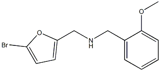 [(5-bromofuran-2-yl)methyl][(2-methoxyphenyl)methyl]amine Structure