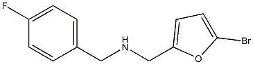 [(5-bromofuran-2-yl)methyl][(4-fluorophenyl)methyl]amine Structure