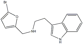 [(5-bromofuran-2-yl)methyl][2-(1H-indol-3-yl)ethyl]amine 结构式