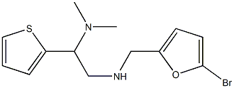 [(5-bromofuran-2-yl)methyl][2-(dimethylamino)-2-(thiophen-2-yl)ethyl]amine 结构式