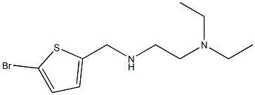 [(5-bromothiophen-2-yl)methyl][2-(diethylamino)ethyl]amine 化学構造式