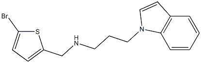 [(5-bromothiophen-2-yl)methyl][3-(1H-indol-1-yl)propyl]amine