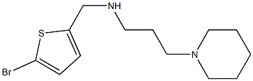 [(5-bromothiophen-2-yl)methyl][3-(piperidin-1-yl)propyl]amine Structure