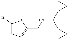 [(5-chlorothiophen-2-yl)methyl](dicyclopropylmethyl)amine,,结构式