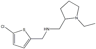 [(5-chlorothiophen-2-yl)methyl][(1-ethylpyrrolidin-2-yl)methyl]amine,,结构式
