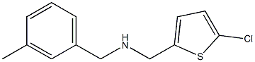 [(5-chlorothiophen-2-yl)methyl][(3-methylphenyl)methyl]amine,,结构式