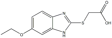 [(6-ethoxy-1H-benzimidazol-2-yl)thio]acetic acid 结构式