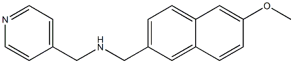 [(6-methoxynaphthalen-2-yl)methyl](pyridin-4-ylmethyl)amine Structure