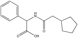 [(cyclopentylacetyl)amino](phenyl)acetic acid,,结构式