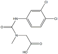 [{[(3,4-dichlorophenyl)amino]carbonyl}(methyl)amino]acetic acid Structure