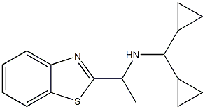 [1-(1,3-benzothiazol-2-yl)ethyl](dicyclopropylmethyl)amine