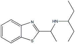 [1-(1,3-benzothiazol-2-yl)ethyl](pentan-3-yl)amine,,结构式