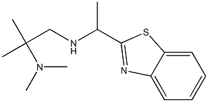 [1-(1,3-benzothiazol-2-yl)ethyl][2-(dimethylamino)-2-methylpropyl]amine 化学構造式