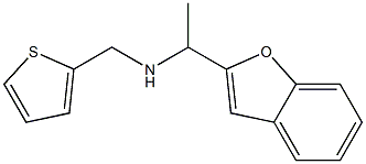 [1-(1-benzofuran-2-yl)ethyl](thiophen-2-ylmethyl)amine Struktur
