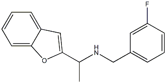 [1-(1-benzofuran-2-yl)ethyl][(3-fluorophenyl)methyl]amine Structure