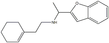 [1-(1-benzofuran-2-yl)ethyl][2-(cyclohex-1-en-1-yl)ethyl]amine Struktur