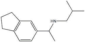 [1-(2,3-dihydro-1H-inden-5-yl)ethyl](2-methylpropyl)amine,,结构式