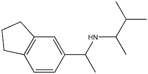 [1-(2,3-dihydro-1H-inden-5-yl)ethyl](3-methylbutan-2-yl)amine Structure