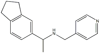 [1-(2,3-dihydro-1H-inden-5-yl)ethyl](pyridin-4-ylmethyl)amine