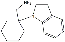 [1-(2,3-dihydro-1H-indol-1-yl)-2-methylcyclohexyl]methanamine,,结构式