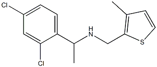 [1-(2,4-dichlorophenyl)ethyl][(3-methylthiophen-2-yl)methyl]amine,,结构式