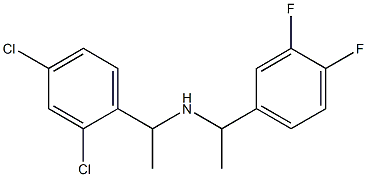 [1-(2,4-dichlorophenyl)ethyl][1-(3,4-difluorophenyl)ethyl]amine 化学構造式