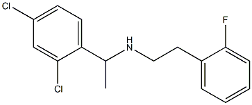 [1-(2,4-dichlorophenyl)ethyl][2-(2-fluorophenyl)ethyl]amine Structure