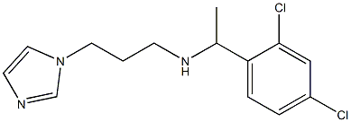 [1-(2,4-dichlorophenyl)ethyl][3-(1H-imidazol-1-yl)propyl]amine Structure