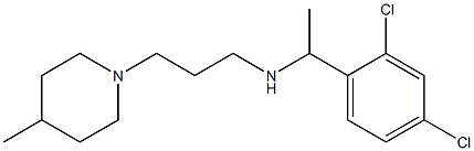 [1-(2,4-dichlorophenyl)ethyl][3-(4-methylpiperidin-1-yl)propyl]amine Structure