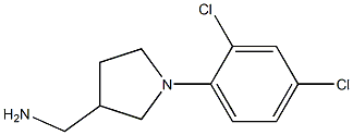 [1-(2,4-dichlorophenyl)pyrrolidin-3-yl]methylamine Struktur