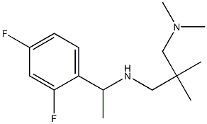 [1-(2,4-difluorophenyl)ethyl]({2-[(dimethylamino)methyl]-2-methylpropyl})amine,,结构式