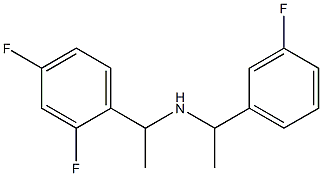 [1-(2,4-difluorophenyl)ethyl][1-(3-fluorophenyl)ethyl]amine Structure