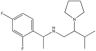 [1-(2,4-difluorophenyl)ethyl][3-methyl-2-(pyrrolidin-1-yl)butyl]amine