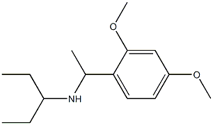 [1-(2,4-dimethoxyphenyl)ethyl](pentan-3-yl)amine Structure