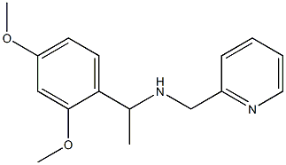 [1-(2,4-dimethoxyphenyl)ethyl](pyridin-2-ylmethyl)amine Structure