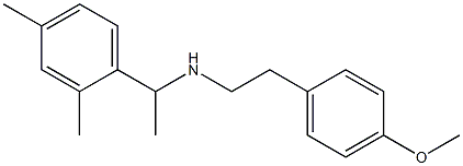 [1-(2,4-dimethylphenyl)ethyl][2-(4-methoxyphenyl)ethyl]amine 化学構造式