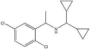 [1-(2,5-dichlorophenyl)ethyl](dicyclopropylmethyl)amine Structure