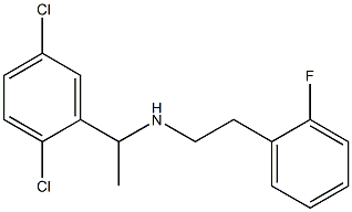 [1-(2,5-dichlorophenyl)ethyl][2-(2-fluorophenyl)ethyl]amine Structure