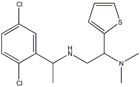 [1-(2,5-dichlorophenyl)ethyl][2-(dimethylamino)-2-(thiophen-2-yl)ethyl]amine Structure
