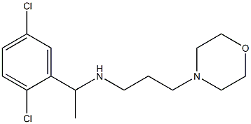 [1-(2,5-dichlorophenyl)ethyl][3-(morpholin-4-yl)propyl]amine,,结构式