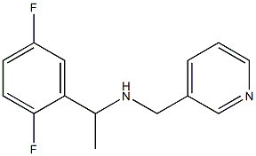 [1-(2,5-difluorophenyl)ethyl](pyridin-3-ylmethyl)amine Structure